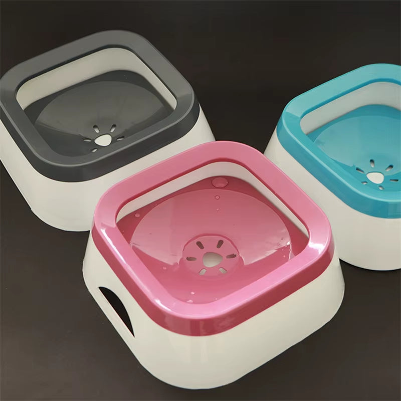 Revolutionary Anti-Splash Dog Water Bowl - 1L Spill-Free Drinking Solution for Happy Pets
