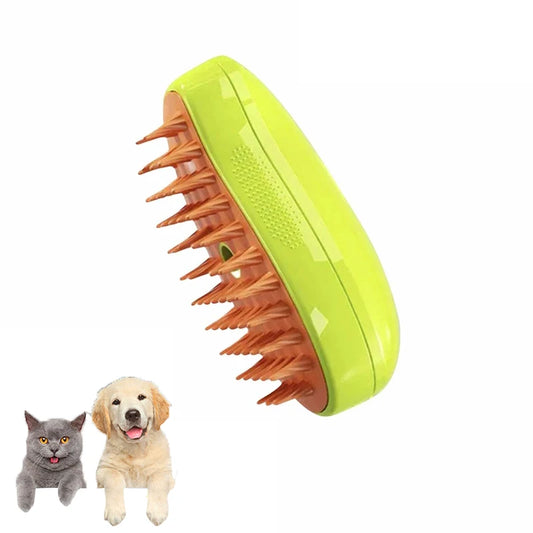 Revolutionary 3-in-1 Cat and Dog Steam Brush: Electric Sprayer for Grooming, Shedding, and Relaxing Massage
