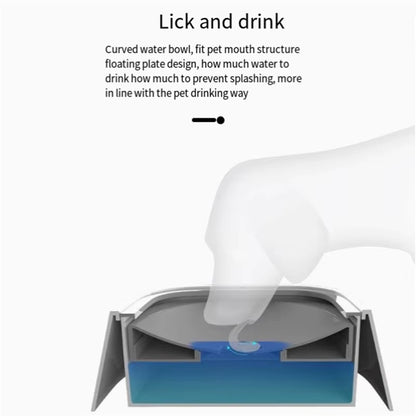 Revolutionary Anti-Splash Dog Water Bowl - 1L Spill-Free Drinking Solution for Happy Pets
