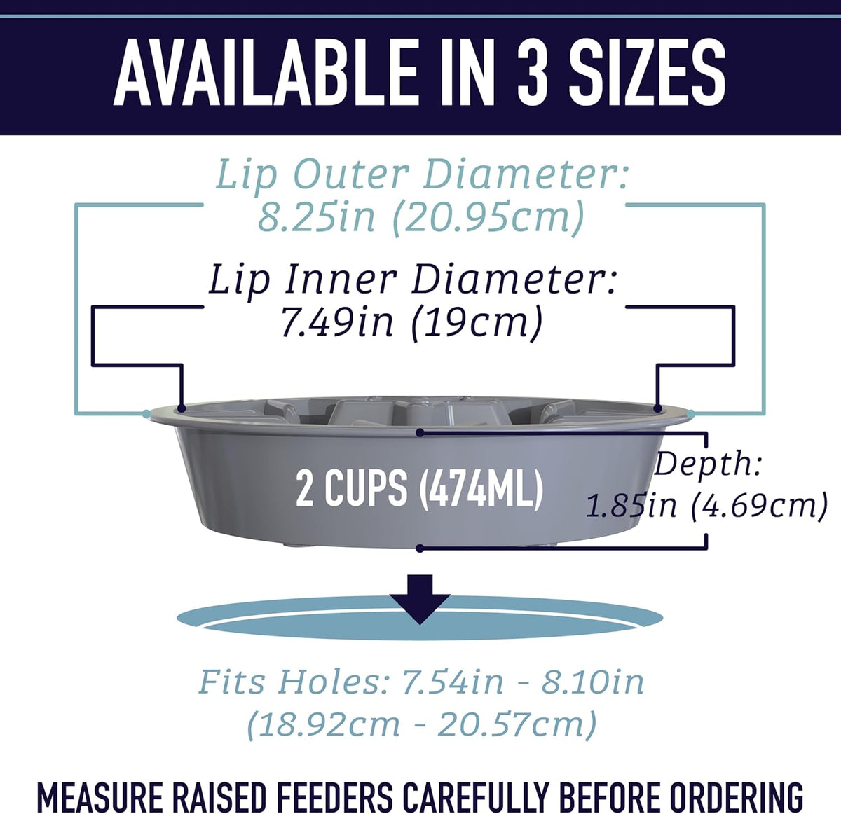 Engaging Slow Feeder Dog Bowl - Puzzle Design for Healthy Eating - Perfect for Medium to Large Breeds - Blue