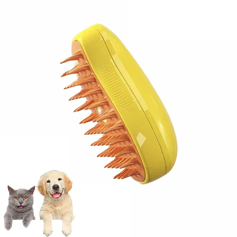 Revolutionary 3-in-1 Cat and Dog Steam Brush: Electric Sprayer for Grooming, Shedding, and Relaxing Massage