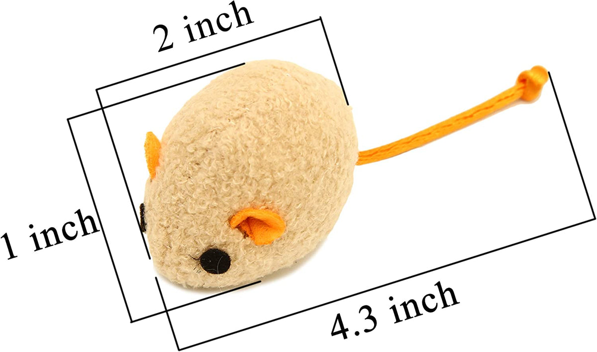 Exciting 20-Pack Catnip Mice Toys for Fun-Filled Playtime with Your Cats, Kittens, and Puppies - Perfect for Indoor and Outdoor Fun!